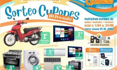 Vuelve el sorteo de Cupones no Premiados y Cruzada Solidaria de la CAS