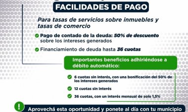Rivadavia ofrece descuentos para ponerte al día
