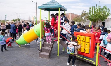 Pocito: inauguraron una plaza “blanda” para chicos de la primera infancia