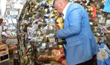 Chiqui Tapia cumplió su promesa con la Difunta Correa