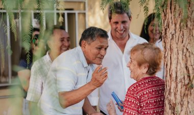 Uñac dijo que el modelo de San Martín debe llegar a Santa Lucía