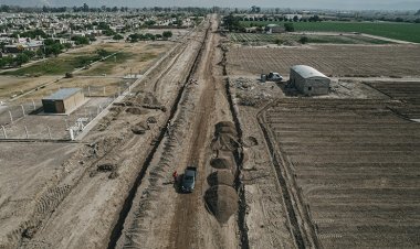Calle 5: avanzan las obras de ensanche y repavimentación