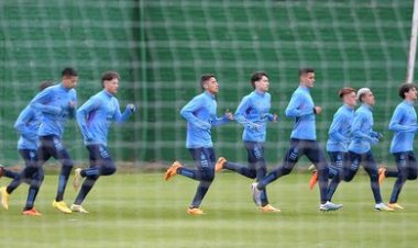 La Selección Sub-20 entrenó cancha auxiliar de San Martín