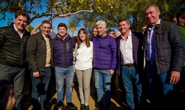 Poggi en San Juan recorrió la Capital con Orrego y Martín