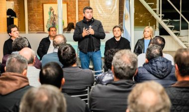 Orrego junto a productores de la provincia