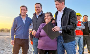 Junto al ministro de Ambiente de la Nación, Andino recorrió obras claves de San Martín