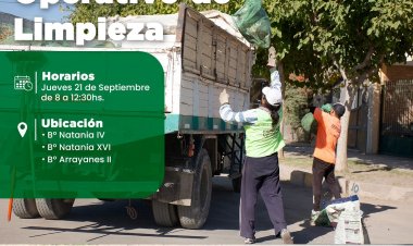 Nuevo operativo de limpieza en Rivadavia