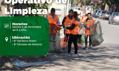 Nuevo operativo de limpieza en Rivadavia