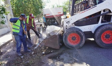 Pocito: Recuperan el espacio de la ex vía del ferrocarril entre calle 5 y 6