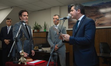 Orrego asistió a la asunción del fiscal de Estado Adjunto Sebastián Dávila