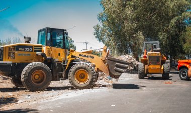Inicia la semana con operativos de limpieza y mantenimiento de espacios verdes en Rawson