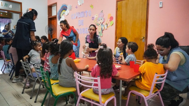 Más de un centenar de chicos concurren a los Jardines de Cosecha en Pocito