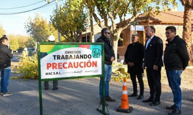 Rivadavia comenzó el operativo integral de arbolado en tres importantes zonas