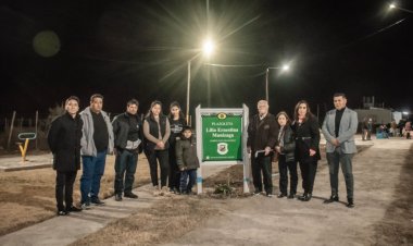 Romina Rosas en la inauguración de la plaza Lilia Munizaga; "reconocer en el otro la importancia de haber transformado la realidad"