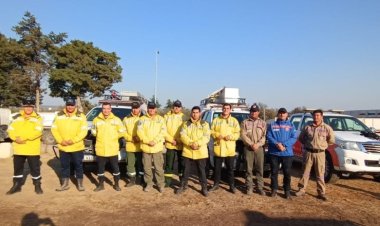 Bomberos de San Juan y Protección Civil se unen en la lucha contra incendios en Córdoba