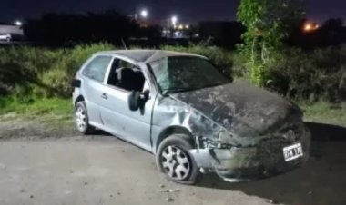 Impactante vuelco en Rawson