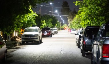 Nueva iluminación led para un sector importante de la Zona Norte de Pocito