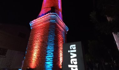 Rivadavia celebró la restauración de la  emblemática Chimenea de la calle Gómez