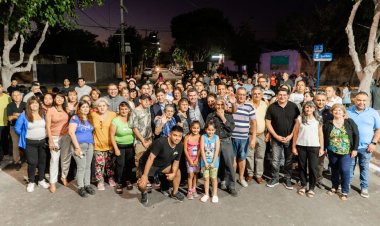 Inauguraron obras de pavimentación en un barrio de Santa Lucía