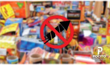 Pocito prohíbe el uso, venta o comercialización de pirotecnia