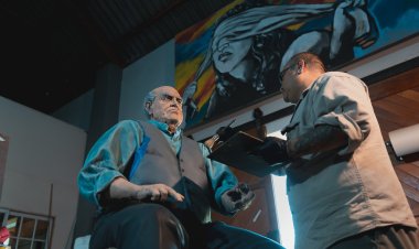 Finalizó la restauración de la estatua de Domingo Faustino Sarmiento