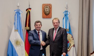 El gobernador Orrego recibió al embajador de Alemania en Argentina