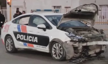 Nuevamente un patrullero chocó con otro vehículo