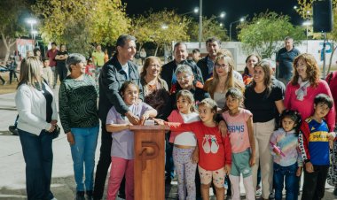 Vecinos del Barrio Cooperativa Laprida ya tienen la plaza totalmente renovada