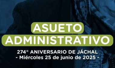 La Municipalidad de Jáchal declara asueto por el 274° aniversario del departamento