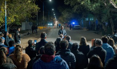 Pocito inauguró la iluminación Led en un tramo de Calle 9