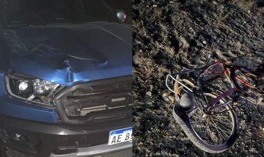 Murió un ciclista de 35 años tras chocar con una camioneta en Angaco