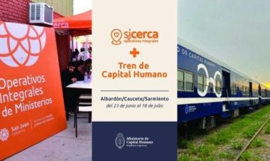 El tren de Capital Humano se suma al San Juan Cerca