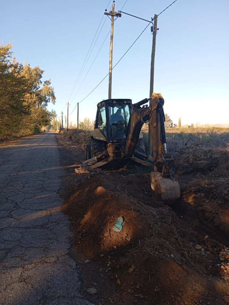 9 de Julio avanza con trabajos de canalización y desagues en el Barrio Torino