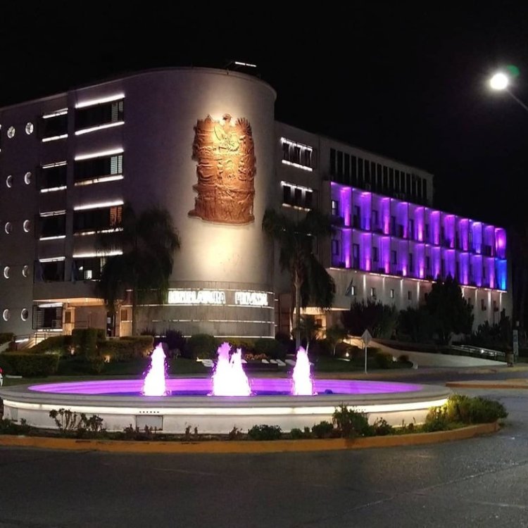 Los edificios públicos se iluminan para apoyar a las personas mayores