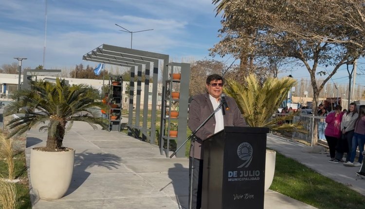 9 de Julio inauguró una nueva plaza en un punto estratégico del departamento