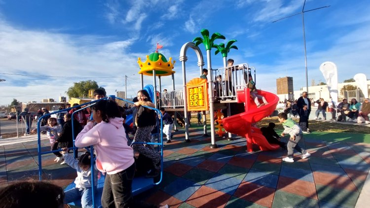 9 de Julio inauguró una nueva plaza en un punto estratégico del departamento