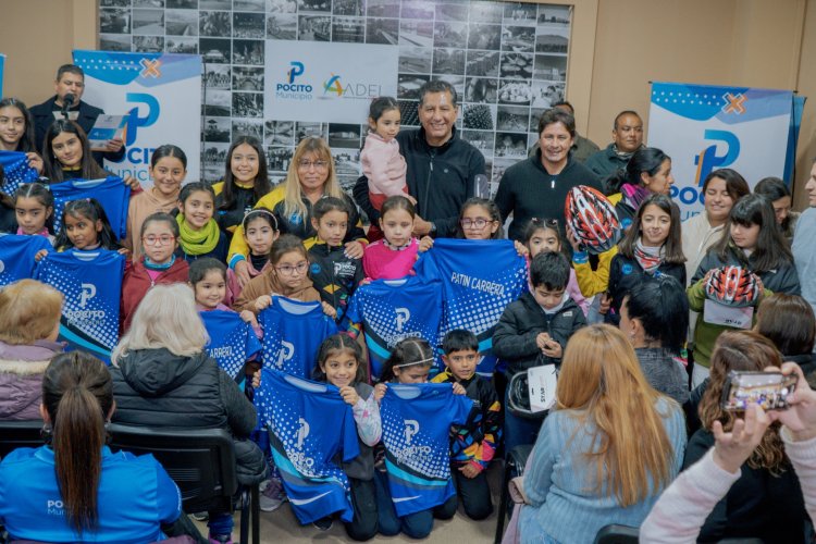 Pocito entregó camisetas a escuelas deportivas y clubes