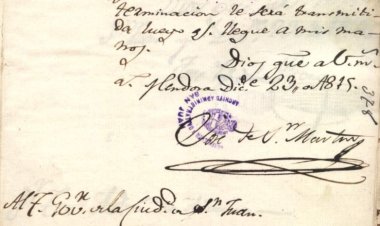 Los documentos que recuerdan el vínculo de San Martín con San Juan