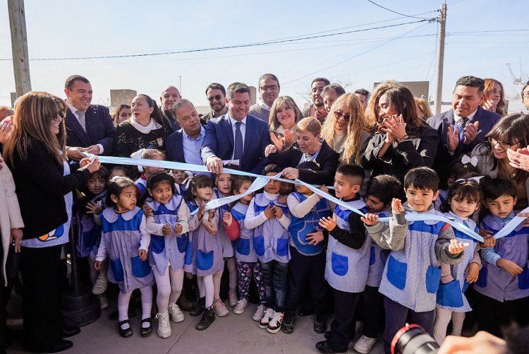 Orrego inauguró una escuela de Nivel Inicial en Caucete