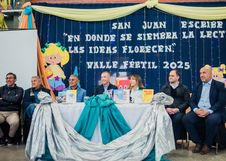 San Juan Escribe llegó a instituciones educativas de Valle Fértil