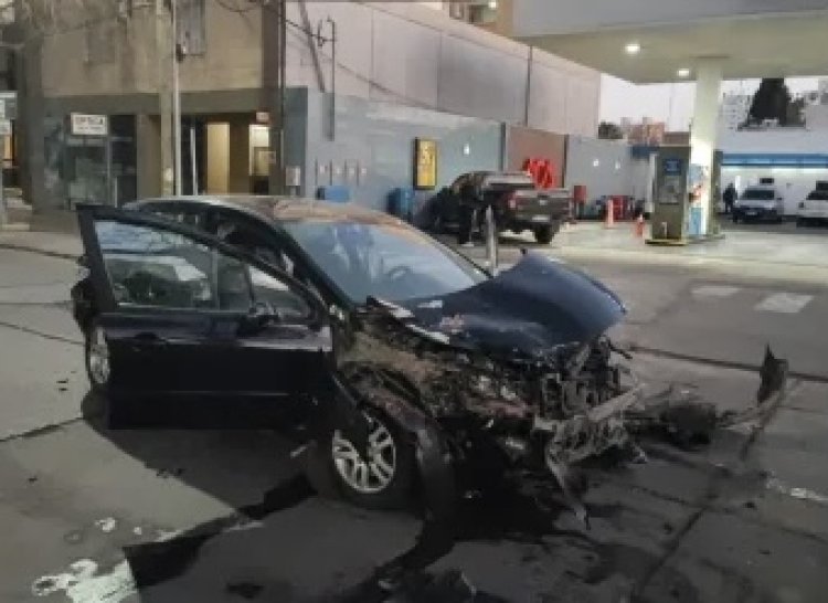 Tremendo choque en Gral. Acha y 9 de Julio, en Capital