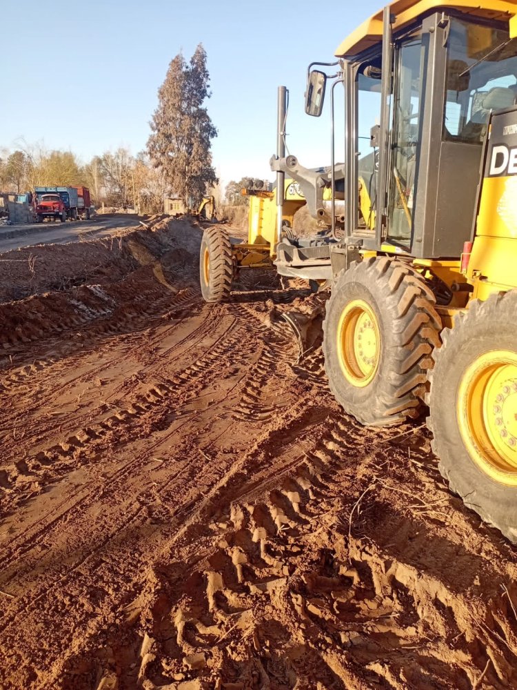 9 de Julio avanza con obras de canalización y urbanización en un barrio históricamente afectado por inundacione