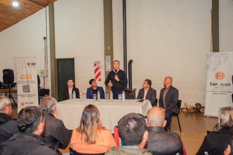Fabián Martín acompañó la presentación del anteproyecto del plan de ordenamiento territorial en Calingasta