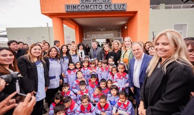 Orrego inauguró una nueva escuela de Nivel Inicial en Pocito