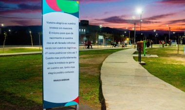 De baldío a punto de encuentro: Rivadavia inauguró la Plaza Khalil Gibran