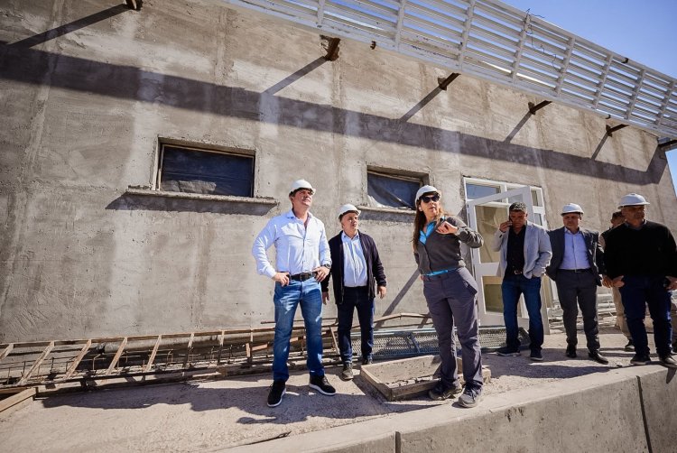 Orrego supervisó las obras del nuevo Hospital de Angaco: infraestructura de nivel para el Este sanjuanino