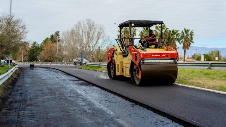 Repavimentan accesos en Circunvalación para mejorar la seguridad vial