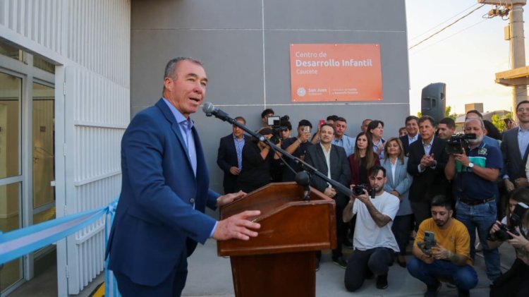 San Juan refuerza el apoyo a la primera infancia con un nuevo Centro de Desarrollo Infantil en Caucete