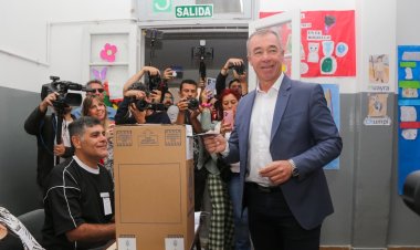 Fabián Martín emitió su voto en Rivadavia