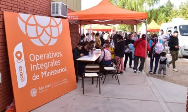 Más de 180 vecinos realizaron trámites durante el operativo interministerial en Ullum